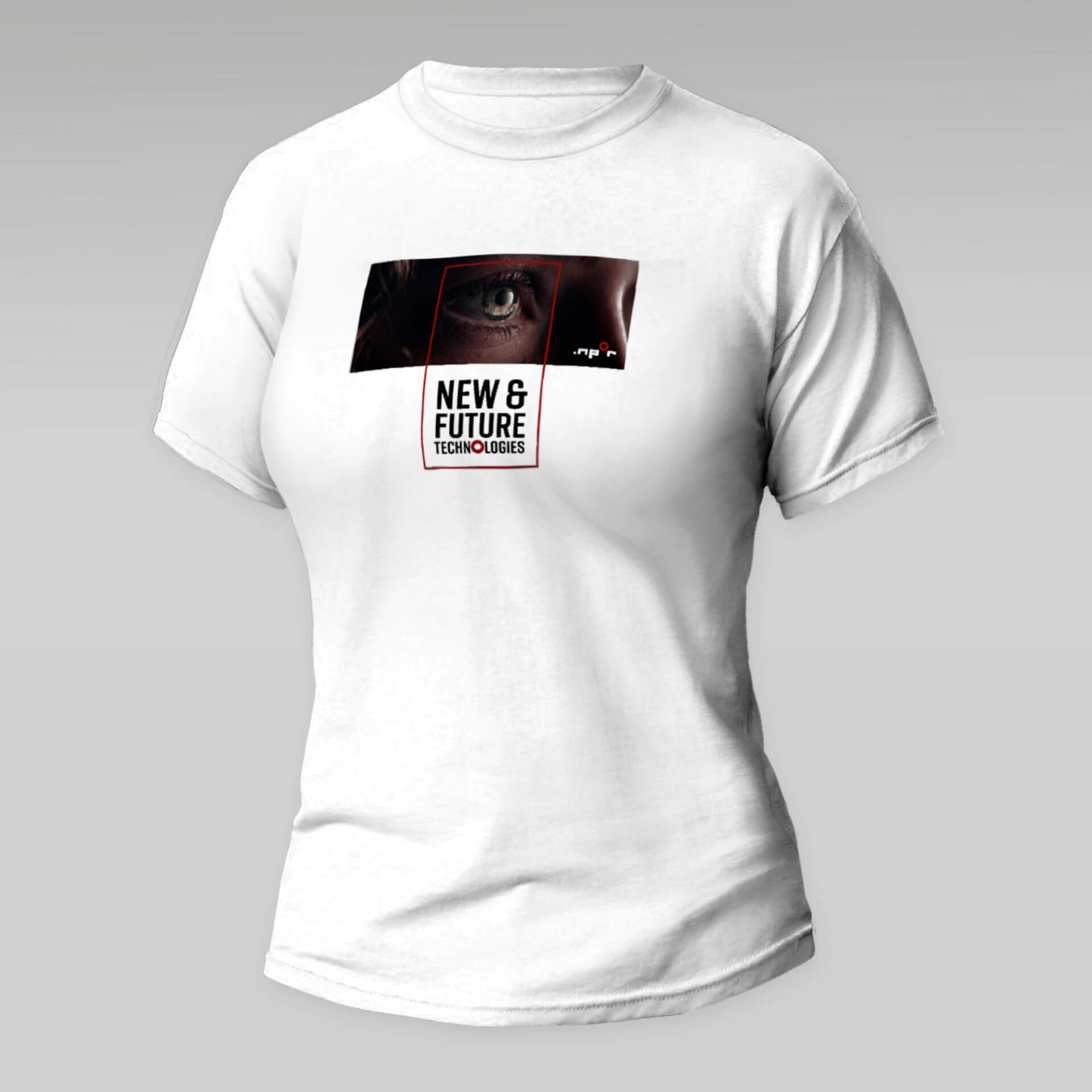 Kurzarm-Foto-T-Shirt für Damen v2 (weiß)